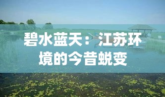 碧水蓝天：江苏环境的今昔蜕变