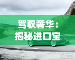 驾驭奢华：揭秘进口宝马525最新价格背后的故事