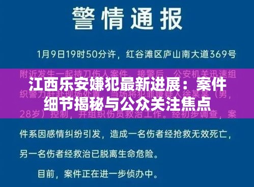 江西乐安嫌犯最新进展：案件细节揭秘与公众关注焦点