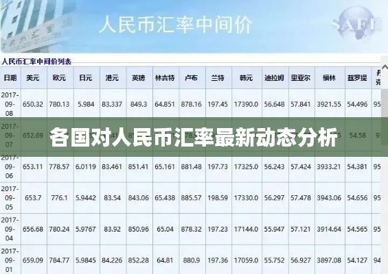 各国对人民币汇率最新动态分析