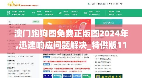 澳门跑狗图免费正版图2024年,迅速响应问题解决_特供版11.153