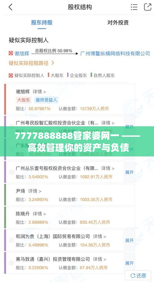 7777888888管家婆网一 —— 高效管理你的资产与负债