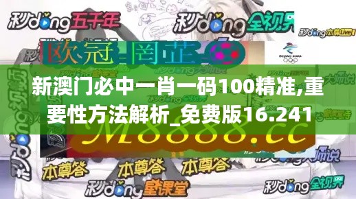 新澳门必中一肖一码100精准,重要性方法解析_免费版16.241