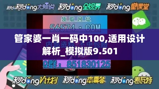 管家婆一肖一码中100,适用设计解析_模拟版9.501