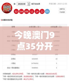 今晚澳门9点35分开奖结果348期：348期开奖，悬念终于揭晓