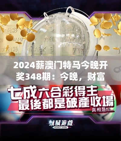 2024薪澳门特马今晚开奖348期：今晚，财富的钥匙或将被找到