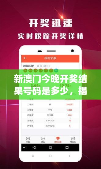 新澳门今晚开奖结果号码是多少，揭晓财富命运的时刻
