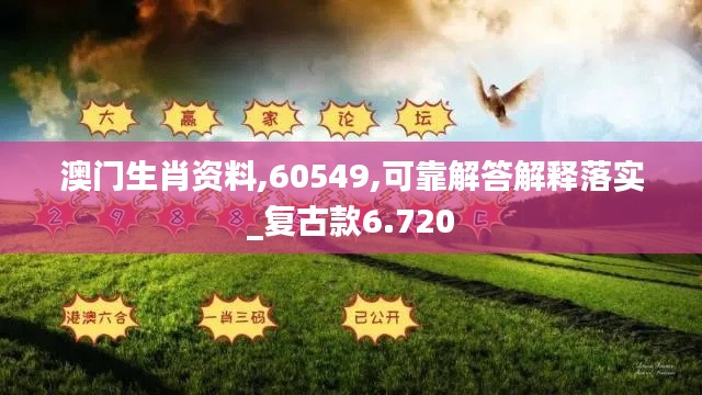 澳门生肖资料,60549,可靠解答解释落实_复古款6.720