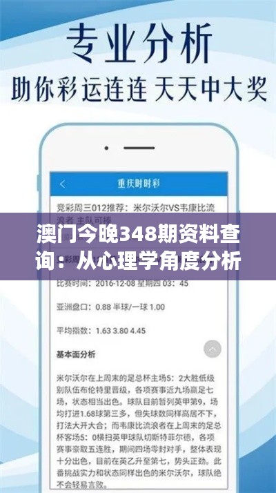 澳门今晚348期资料查询：从心理学角度分析投注行为