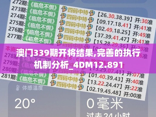 澳门339期开将结果,完善的执行机制分析_4DM12.891