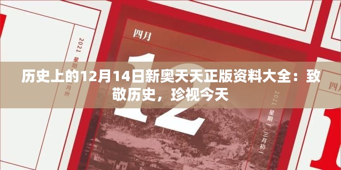 历史上的12月14日新奥天天正版资料大全：致敬历史，珍视今天