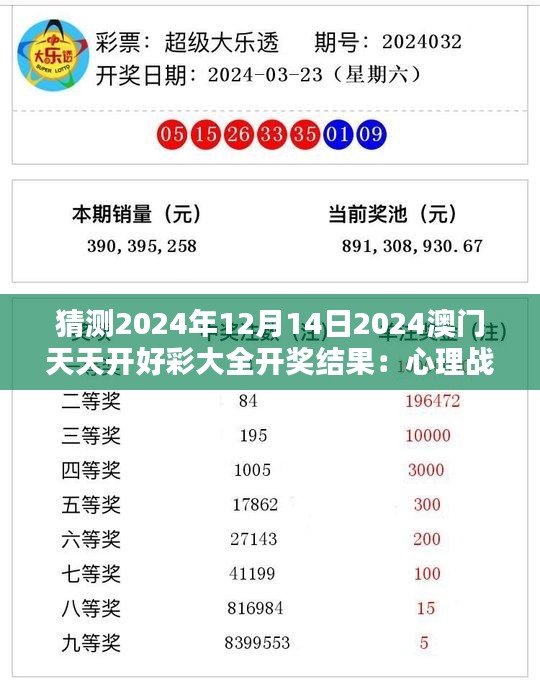 猜测2024年12月14日2024澳门天天开好彩大全开奖结果：心理战术与运气的结合