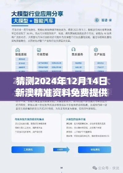 猜测2024年12月14日新澳精准资料免费提供：信息获取的平等性