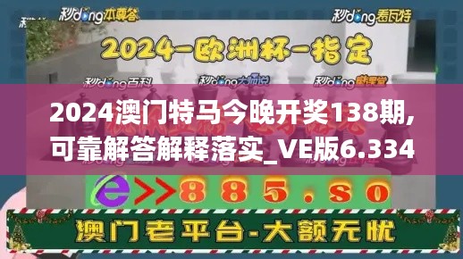 2024澳门特马今晚开奖138期,可靠解答解释落实_VE版6.334