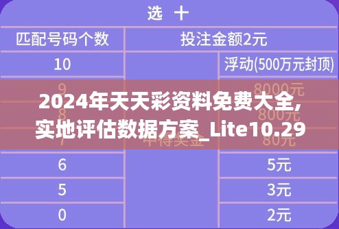 2024年天天彩资料免费大全,实地评估数据方案_Lite10.293