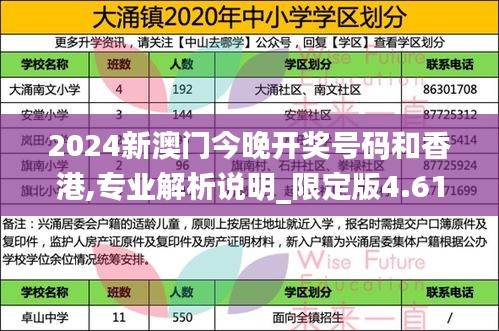 2024新澳门今晚开奖号码和香港,专业解析说明_限定版4.619