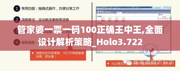 管家婆一票一码100正确王中王,全面设计解析策略_Holo3.722