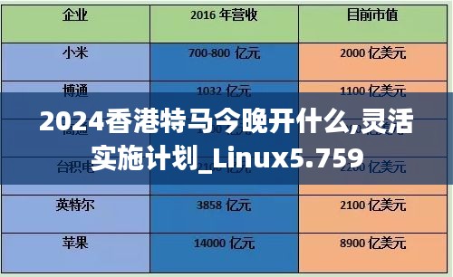 2024香港特马今晚开什么,灵活实施计划_Linux5.759