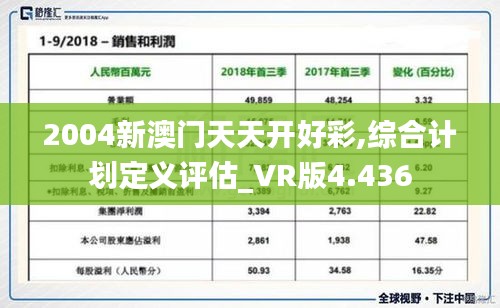 2004新澳门天天开好彩,综合计划定义评估_VR版4.436