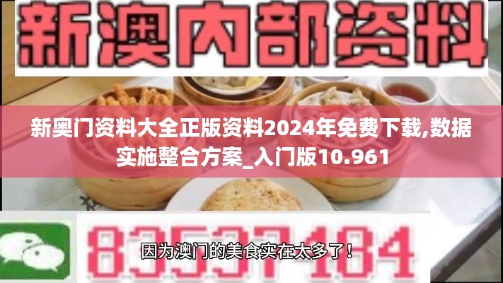 新奥门资料大全正版资料2024年免费下载,数据实施整合方案_入门版10.961