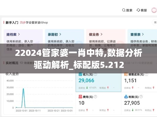 22024管家婆一肖中特,数据分析驱动解析_标配版5.212