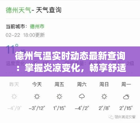 德州气温实时动态最新查询：掌握炎凉变化，畅享舒适生活