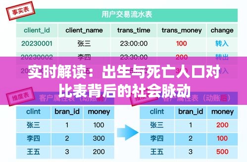 实时解读：出生与死亡人口对比表背后的社会脉动