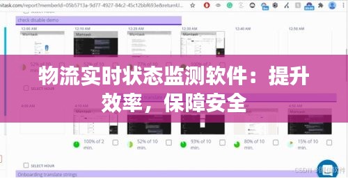 物流实时状态监测软件：提升效率，保障安全