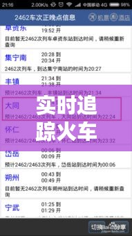 实时追踪火车位置：掌握出行新技能