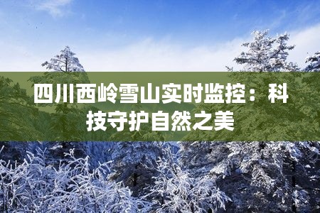 四川西岭雪山实时监控：科技守护自然之美