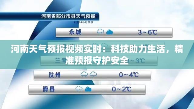 河南天气预报视频实时：科技助力生活，精准预报守护安全