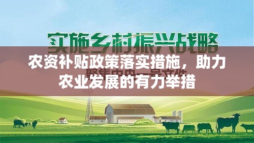 农资补贴政策落实措施，助力农业发展的有力举措