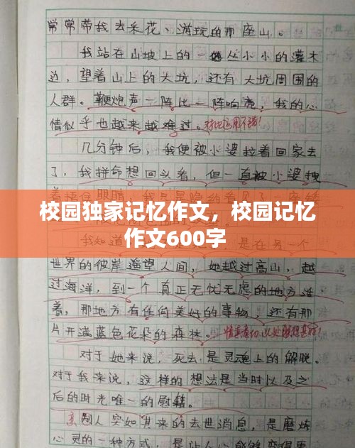 校园独家记忆作文，校园记忆作文600字 