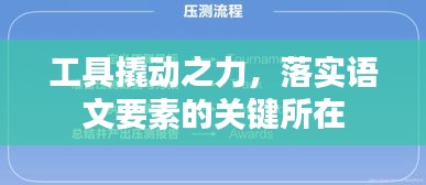 工具撬动之力，落实语文要素的关键所在