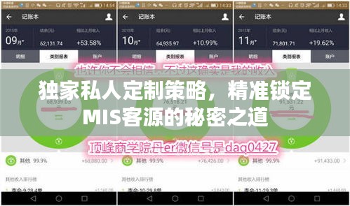 独家私人定制策略，精准锁定MIS客源的秘密之道