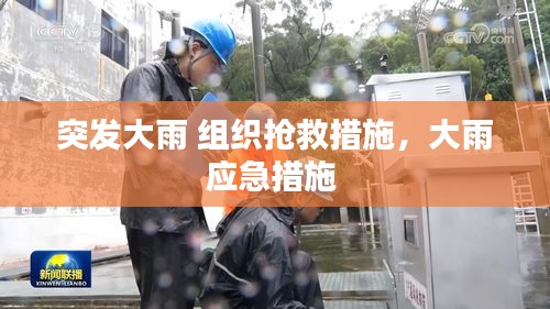 突发大雨 组织抢救措施，大雨应急措施 