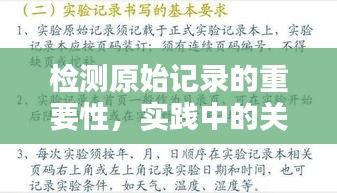 检测原始记录的重要性，实践中的关键证据与落实之道