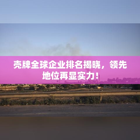 壳牌全球企业排名揭晓，领先地位再显实力！