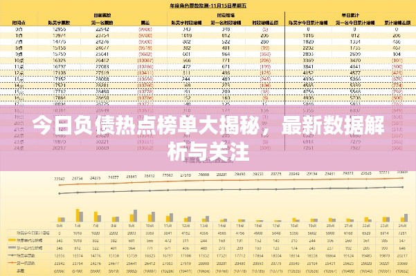 今日负债热点榜单大揭秘，最新数据解析与关注