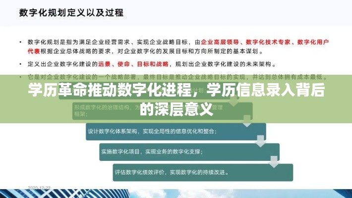 学历革命推动数字化进程，学历信息录入背后的深层意义