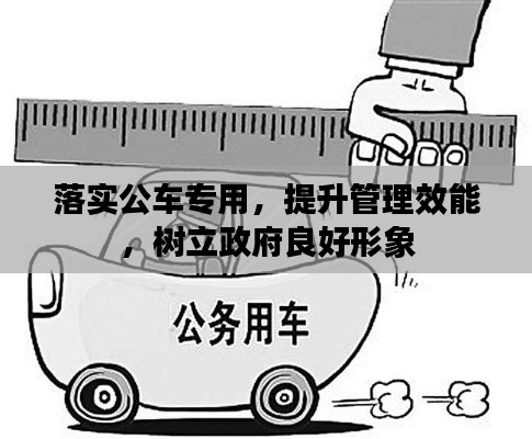 落实公车专用，提升管理效能，树立政府良好形象